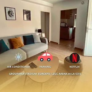 Appartement Cosy - La Soie, Groupama Stadium Et Centre, Vaulx-en-Velin